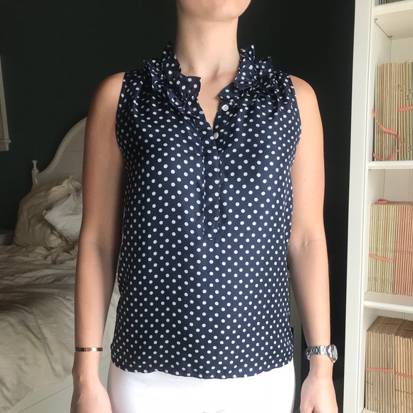 J. Crew Ruffle Blouse - Picture 2 of 3
